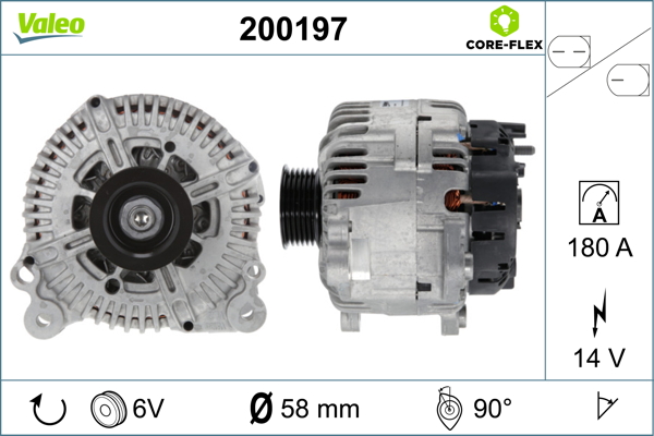 Генератор   200197   VALEO