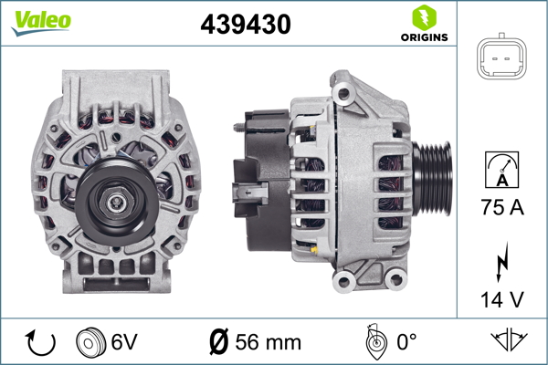 Генератор   439430   VALEO