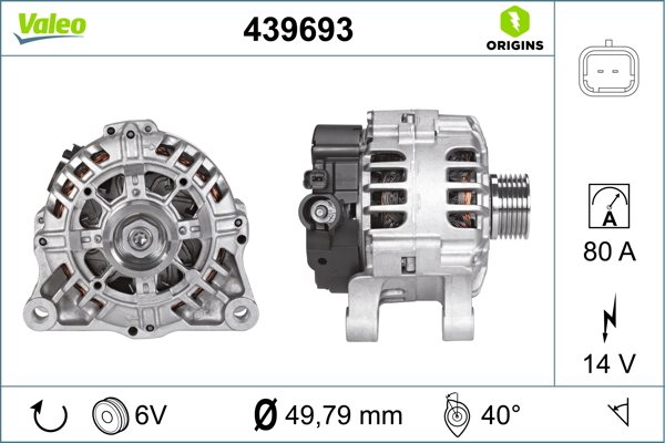 Генератор   439693   VALEO