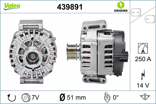 Генератор   439891   VALEO