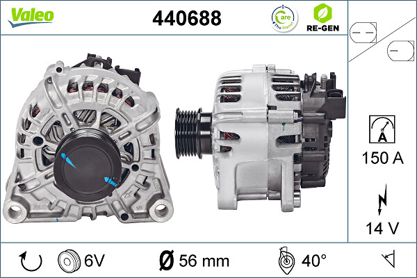 Генератор   440688   VALEO
