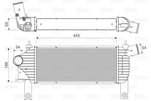 Интеркулер   818608   VALEO