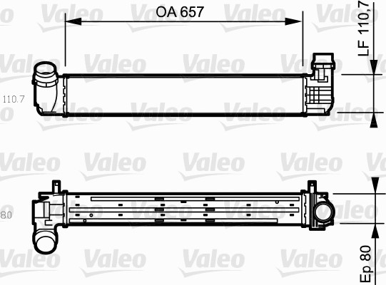 Интеркулер   818870   VALEO