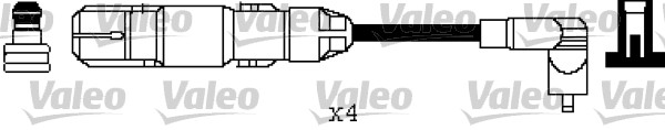 Комплект проводов зажигания, VALEO 346373 Комплект проводов зажигания, VALEO 346373