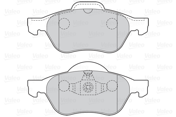 Комплект гальмівних накладок, дискове гальмо 301026 VALEO #1