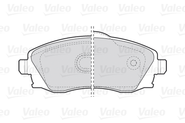 Комплект тормозных колодок, дисковый тормоз 301456 VALEO #1