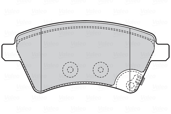 Комплект гальмівних накладок, дискове гальмо 301804 VALEO #1