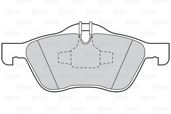 Комплект гальмівних накладок, дискове гальмо 302019 VALEO #1