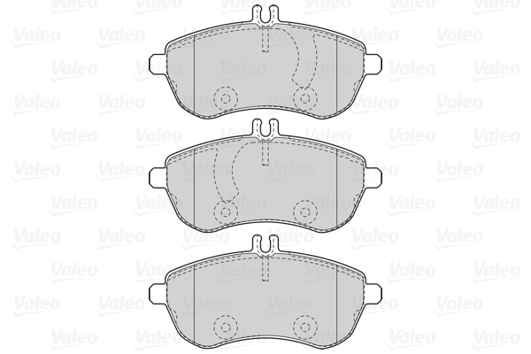 Комплект гальмівних накладок, дискове гальмо 302088 VALEO #1