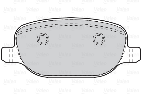 Комплект гальмівних накладок, дискове гальмо 302112 VALEO #1