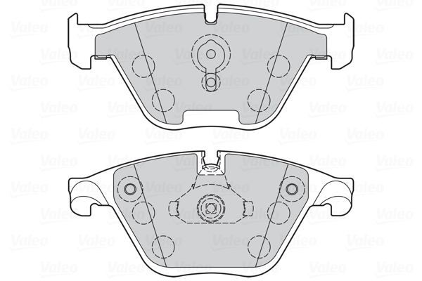 Комплект гальмівних накладок, дискове гальмо 302273 VALEO #1