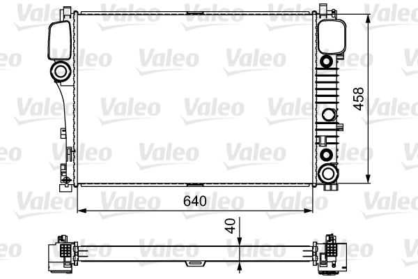 Радиатор, охлаждение двигателя   735299   VALEO