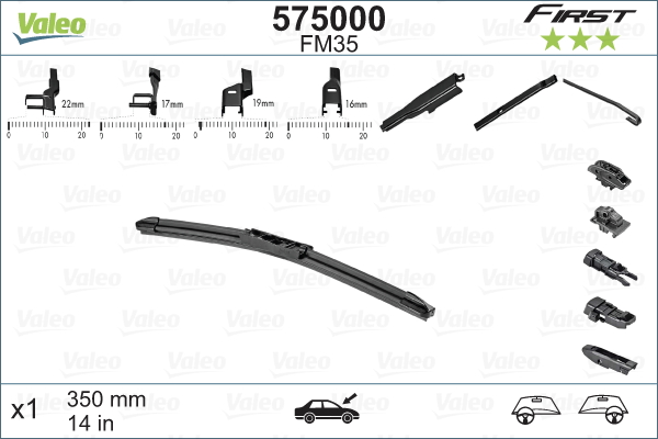 Щітка двірника   575000   VALEO