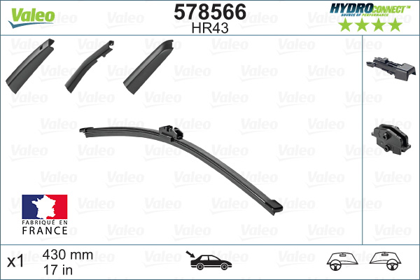 Щітка двірника 578566 VALEO #1