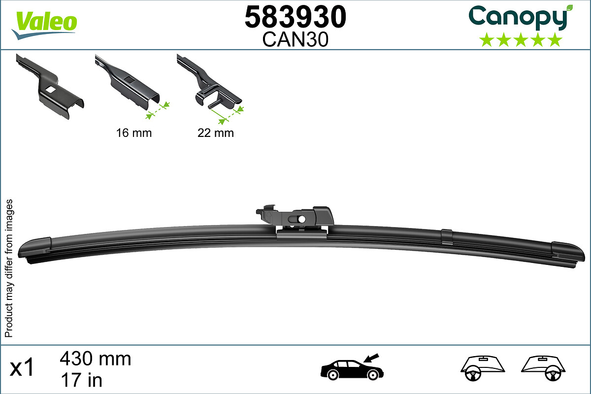 Щетка стеклоочистителя   583930   VALEO