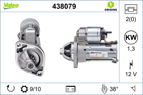 Стартер   438079   VALEO