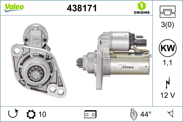 Стартер   438171   VALEO