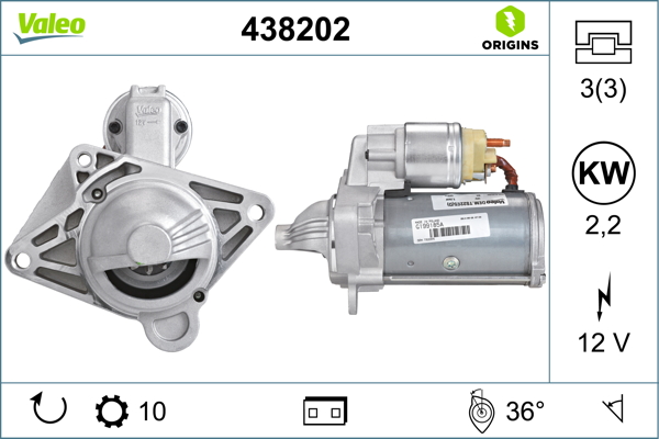 Стартер   438202   VALEO