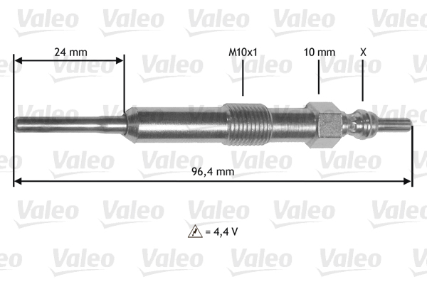 Свічка розжарювання   345171   VALEO
