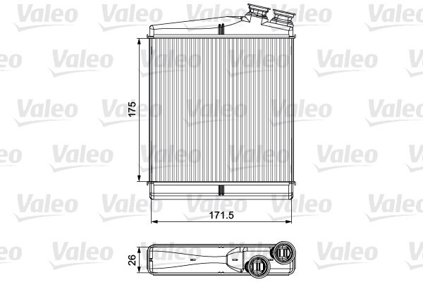 Теплообменник, отопление салона   811512   VALEO