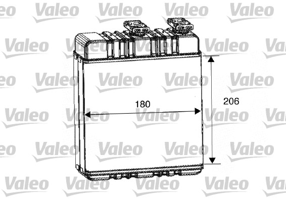 Теплообменник, отопление салона   812222   VALEO