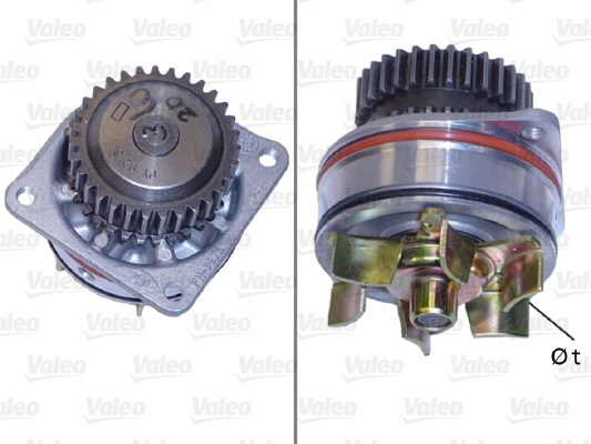 Водяной насос, охлаждение двигателя   506924   VALEO