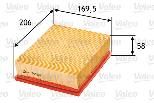 Повітряний фільтр   585006   VALEO