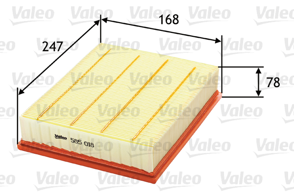 Повітряний фільтр   585018   VALEO