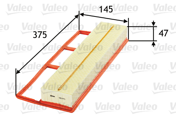 Повітряний фільтр   585075   VALEO