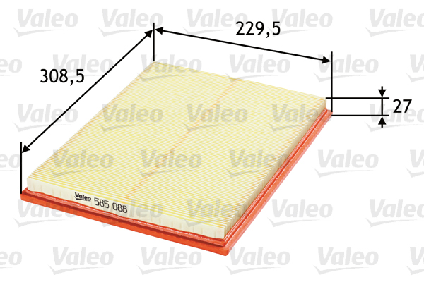 Повітряний фільтр   585088   VALEO