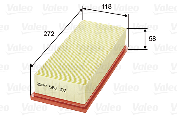 Повітряний фільтр   585102   VALEO