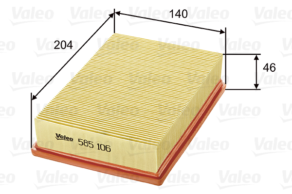 Повітряний фільтр   585106   VALEO