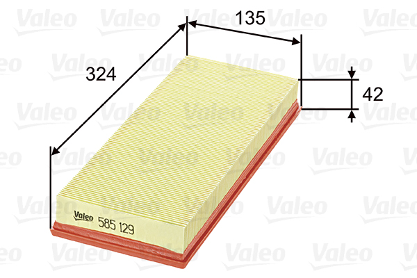 Повітряний фільтр   585129   VALEO