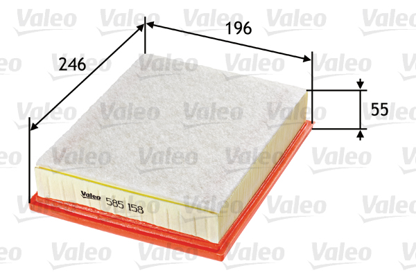 Повітряний фільтр   585158   VALEO