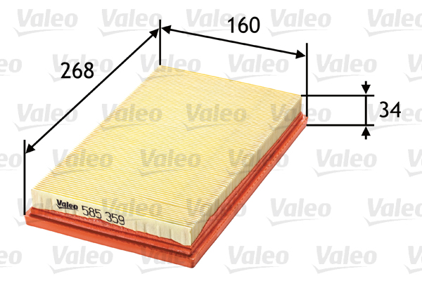 Повітряний фільтр   585359   VALEO