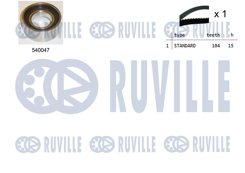 Комплект ремня ГРМ   550026   RUVILLE