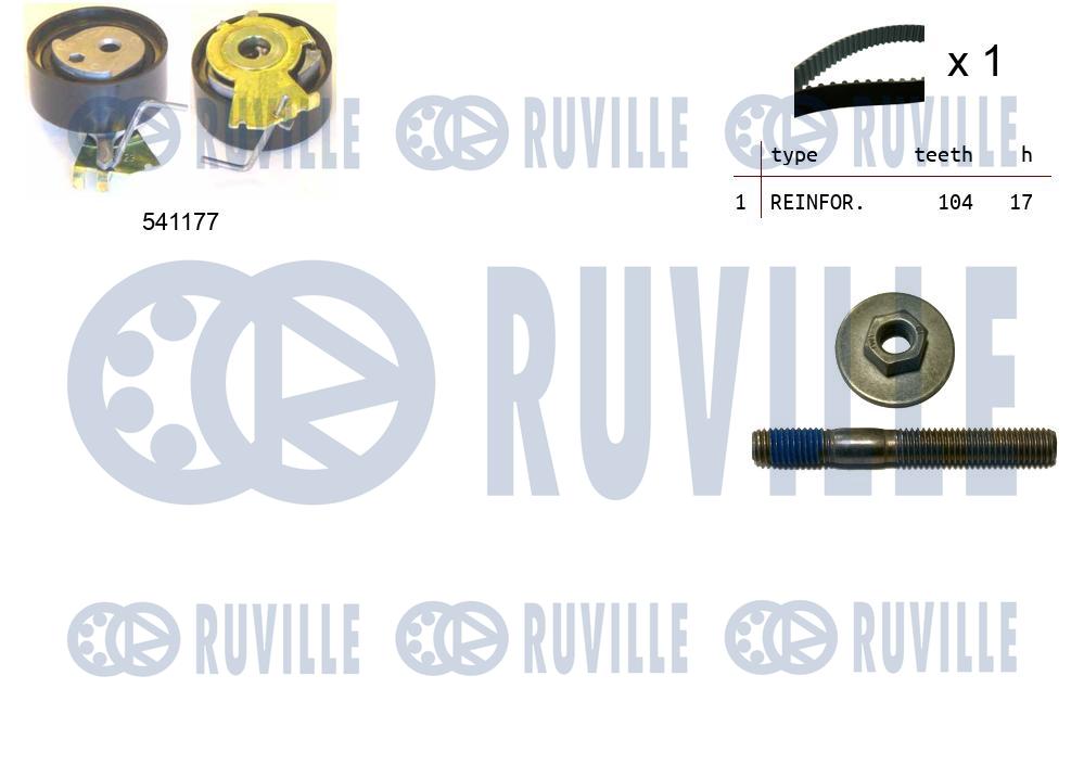 Комплект ремня ГРМ   550051   RUVILLE