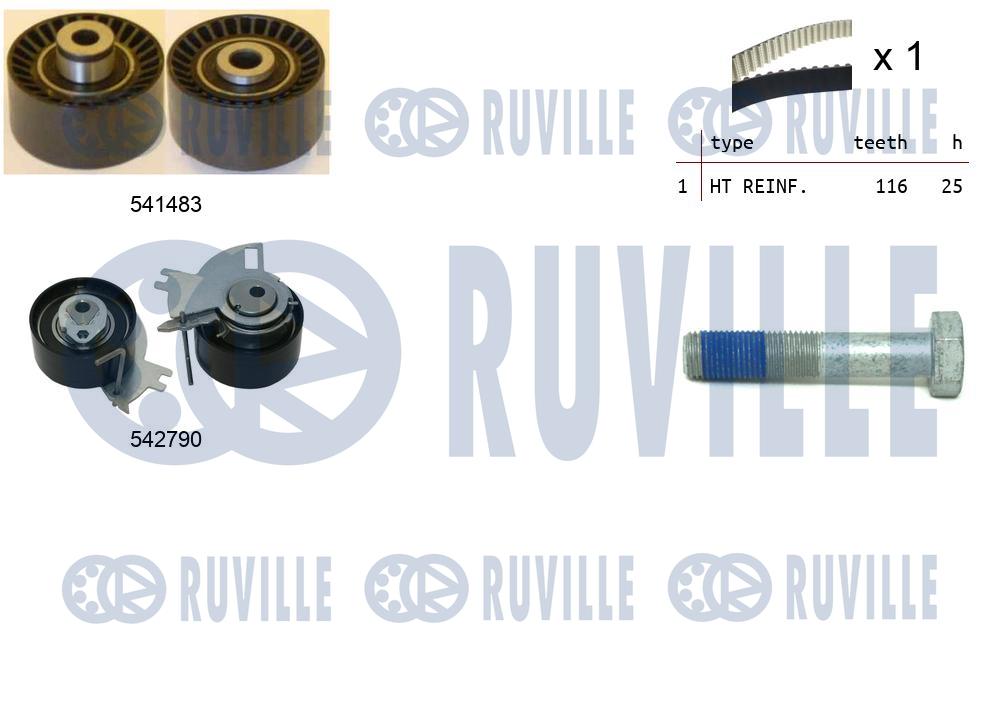 Комплект ремня ГРМ   550427   RUVILLE