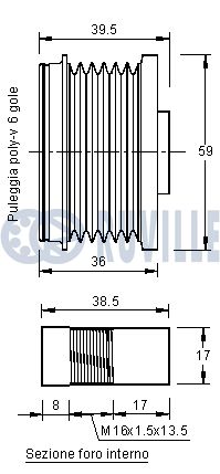 Механізм вільного ходу генератора 541888 RUVILLE #1