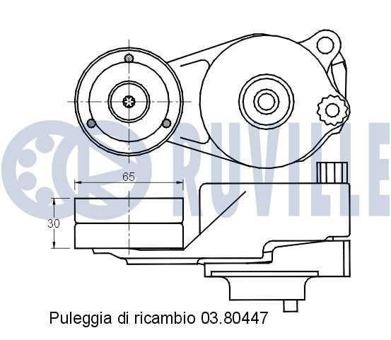 Натяжна планка, поліклиновий ремінь 541691 RUVILLE #1