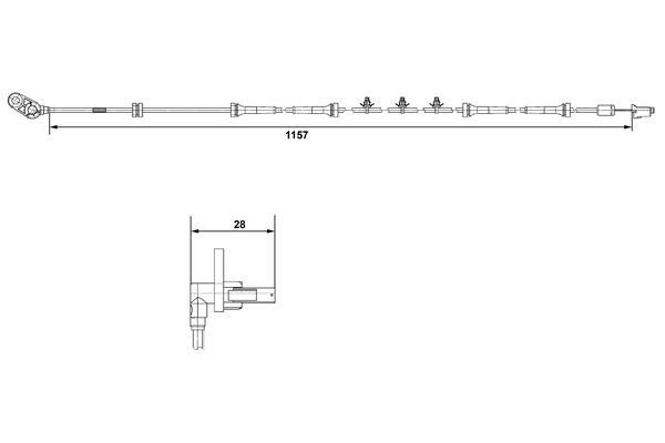 Датчик, кількість обертів колеса 0 265 007 463 BOSCH #4