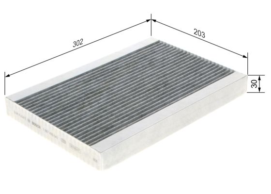 Фільтр, повітря у салоні 1 987 435 543 BOSCH #4