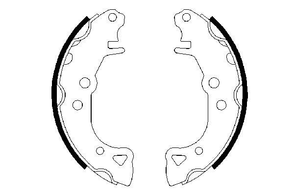 Комплект тормозных колодок   0 986 487 252   BOSCH