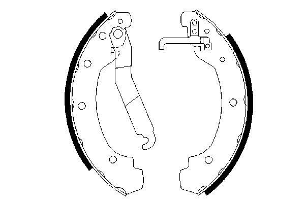 Комплект тормозных колодок   0 986 487 389   BOSCH