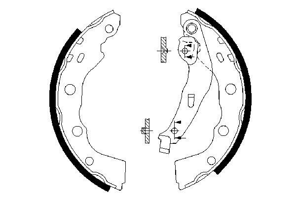 Комплект тормозных колодок   0 986 487 577   BOSCH