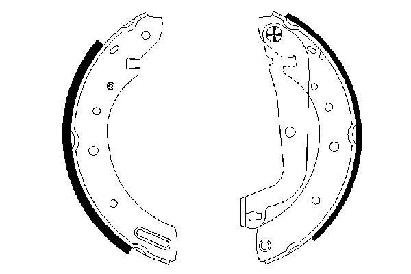 Комплект тормозных колодок   0 986 487 583   BOSCH