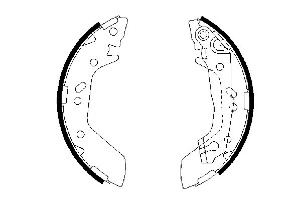 Комплект тормозных колодок   0 986 487 655   BOSCH