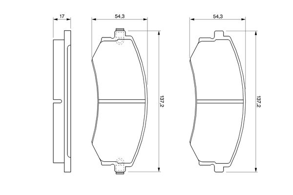 Комплект тормозных колодок, дисковый тормоз 0 986 424 215 BOSCH #6