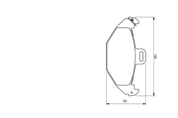 Комплект гальмівних накладок, дискове гальмо 0 986 424 532 BOSCH #6