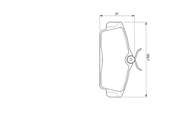 Комплект тормозных колодок, дисковый тормоз 0 986 424 781 BOSCH #4